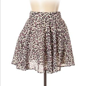 Delia’s Leopard Print Mini Skirt